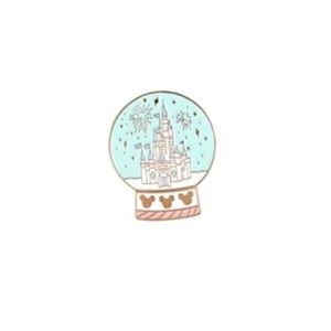 NEW Disney Cinderella’s Castle Snow Globe Metal Enamel Pin